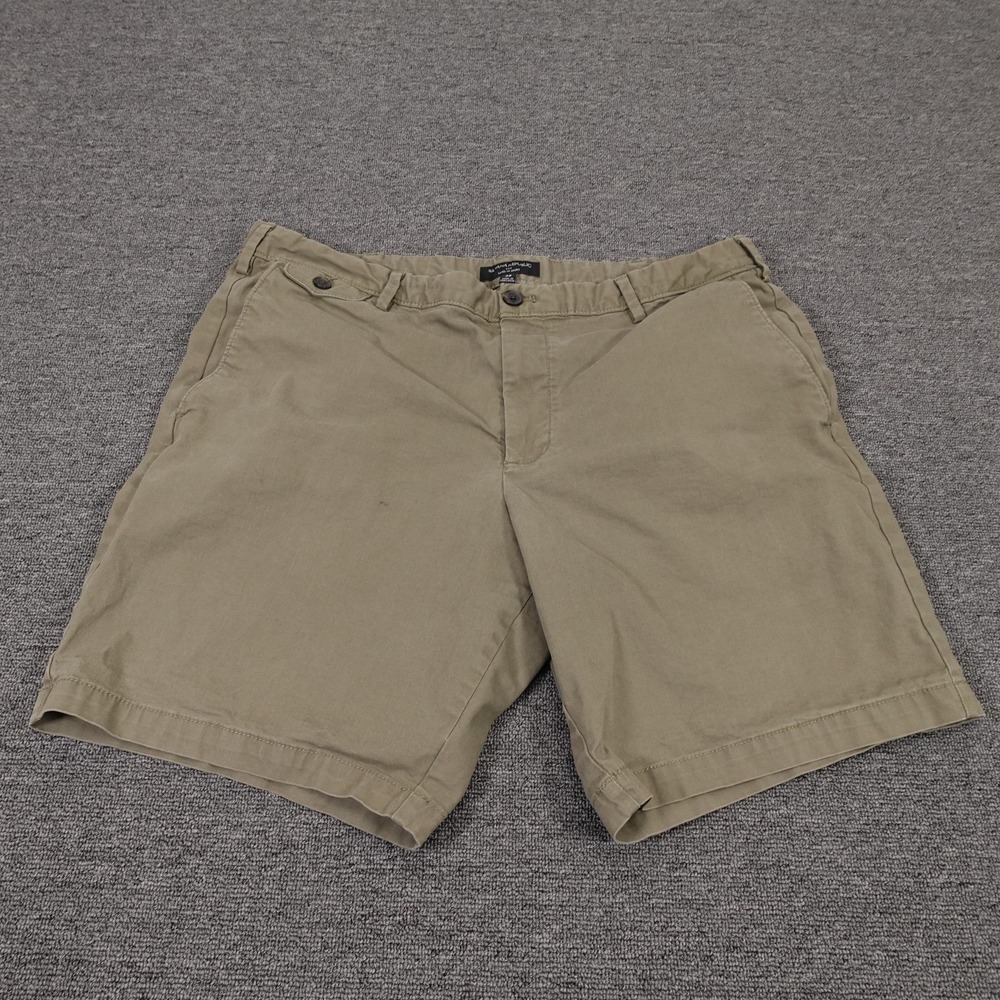 Banana Republic Shorts Mens 38 Beige Lived-In Chino Stretch 11 Inseam Casual